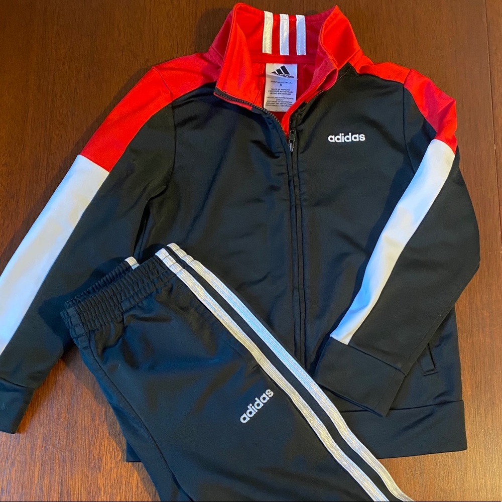 Adidas Boys Jogger Set - Size 5 Jacket & Pants